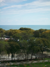 Overlooking Lake Michigan in Chicago